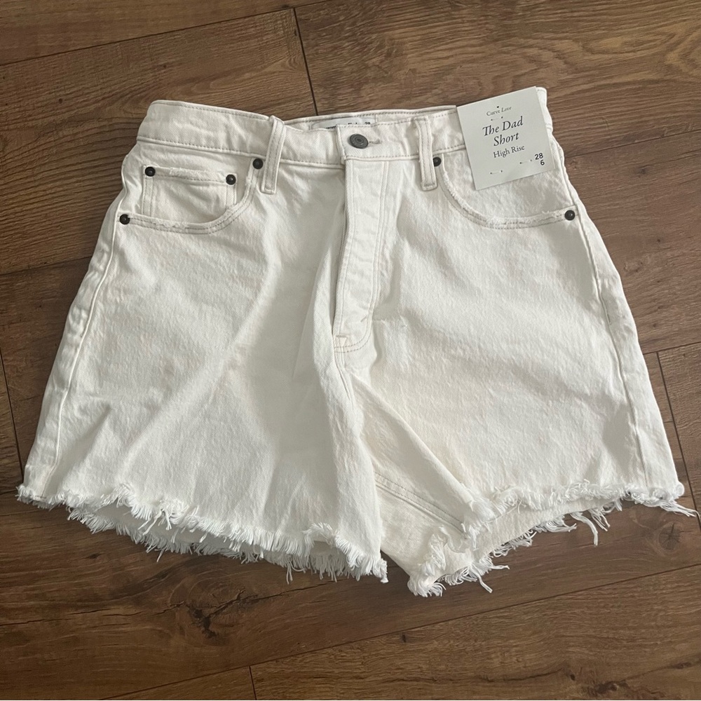 NWT - Abercrombie & Fitch Curve Love High Rise Dad Shorts